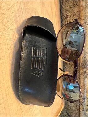 Women's Purple Sunglasses with Protective Case